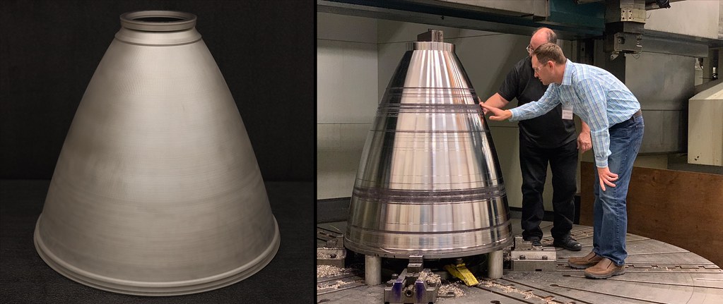 The powder bed is the first part of a printed metal